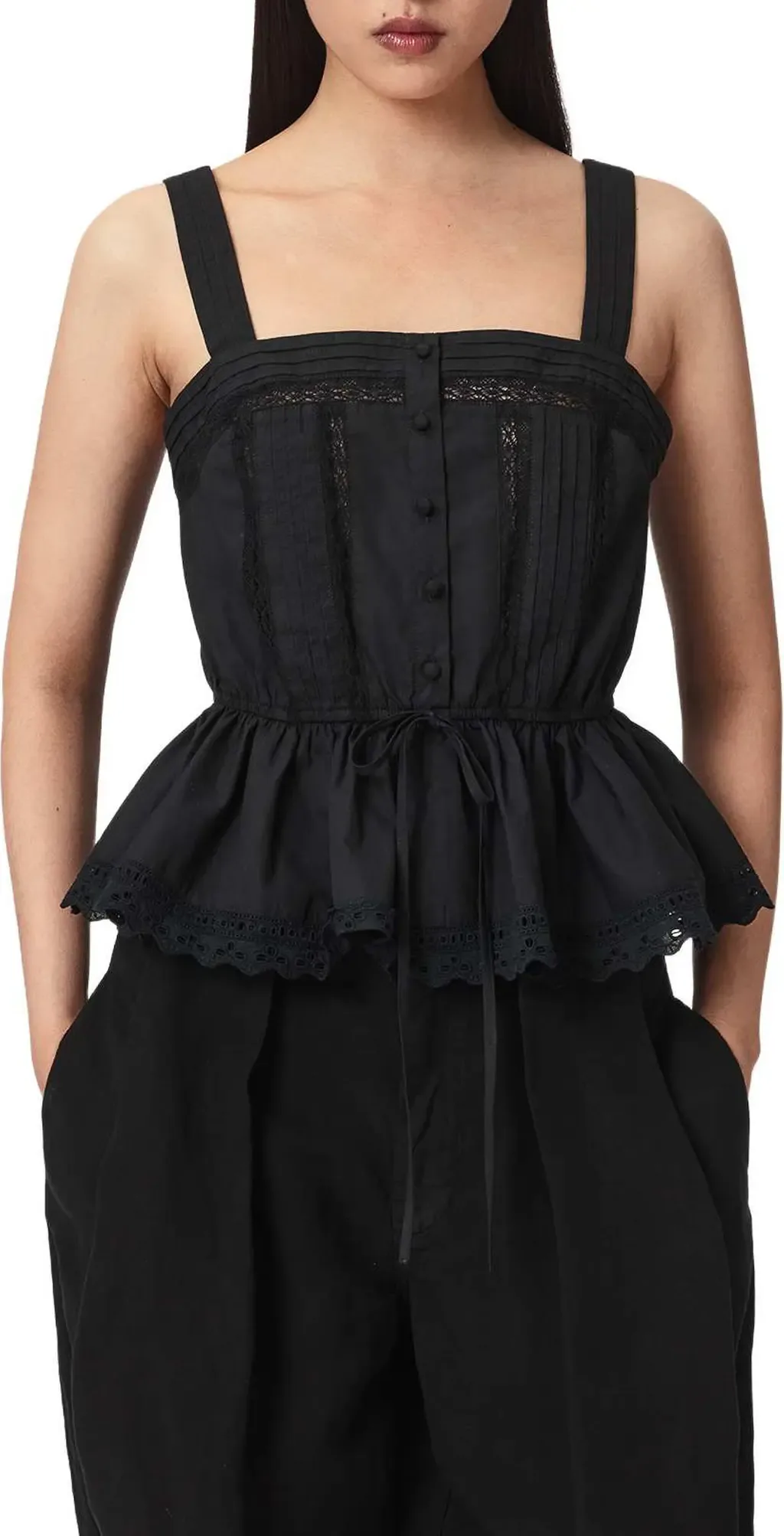 Gwen Peplum Cotton Top