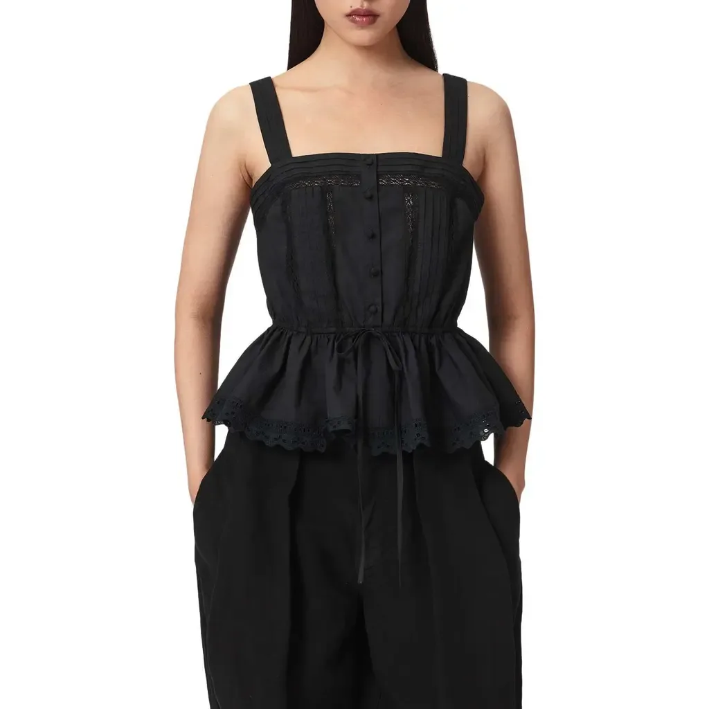 Gwen Peplum Cotton Top