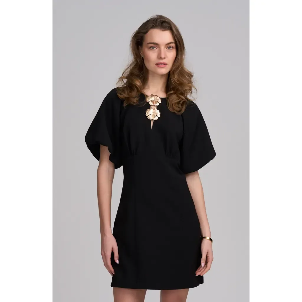 Balloon Sleeve Dress by ELLE Collection