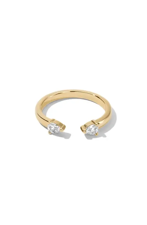 Lyra Cubic Zirconia Open Ring by MIRANDA FRYE