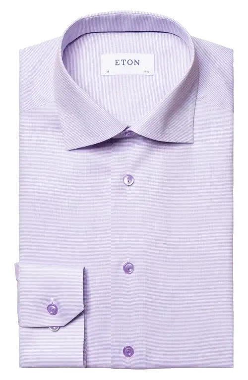 Contemporary Fit Textured Solid Shirt by Eton