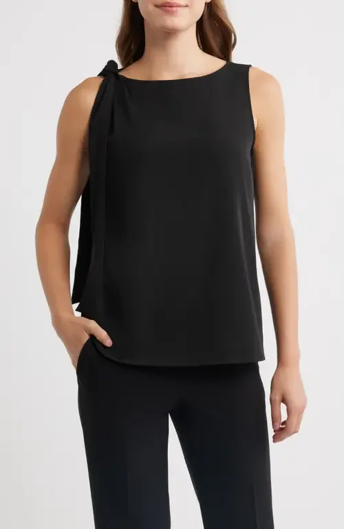 Tie Shoulder Sleeveless Top by Anne Klein