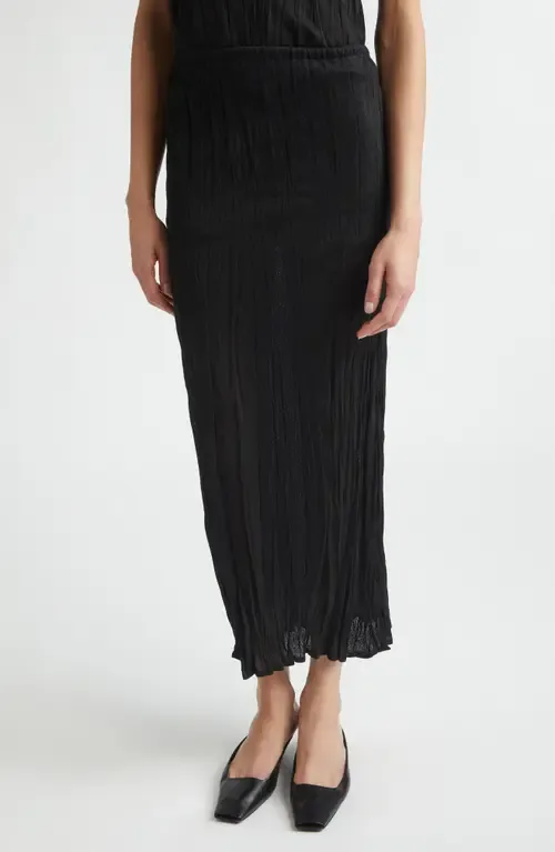 Crinkled Knit Skirt by TOTEME