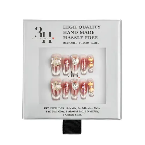 Eternal Blossom Luxury Handmade Press on Nails by 3H Nails