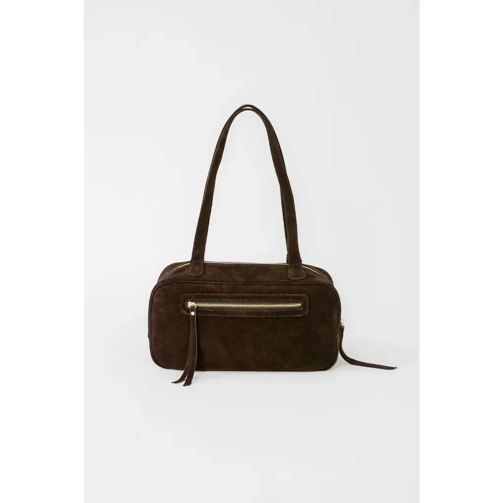 Ari Bowler Bag in Chocolate Suede by TAH