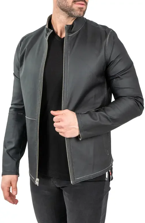 Reversible Leather Jacket by Maceoo
