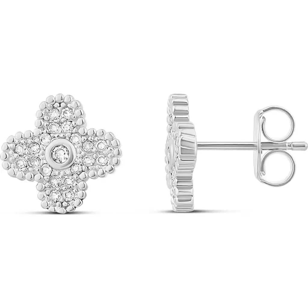 Pavé Clover Stud Earrings by SHYMI