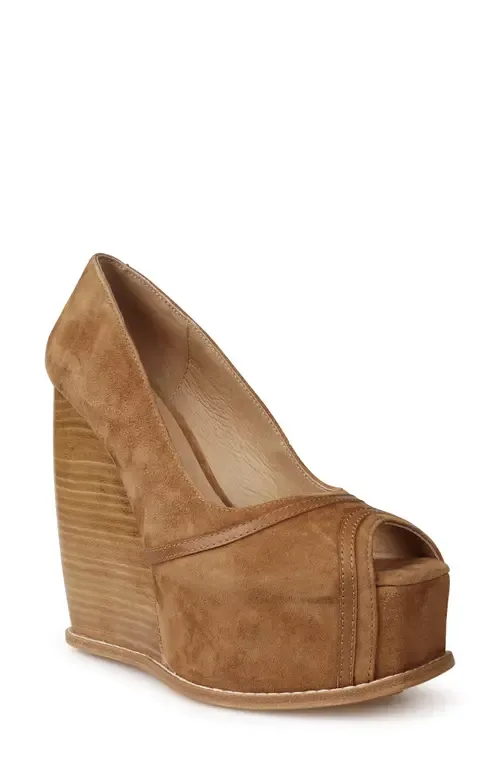 Domenika Peep Toe Platform Wedge Sandal by ZIGI