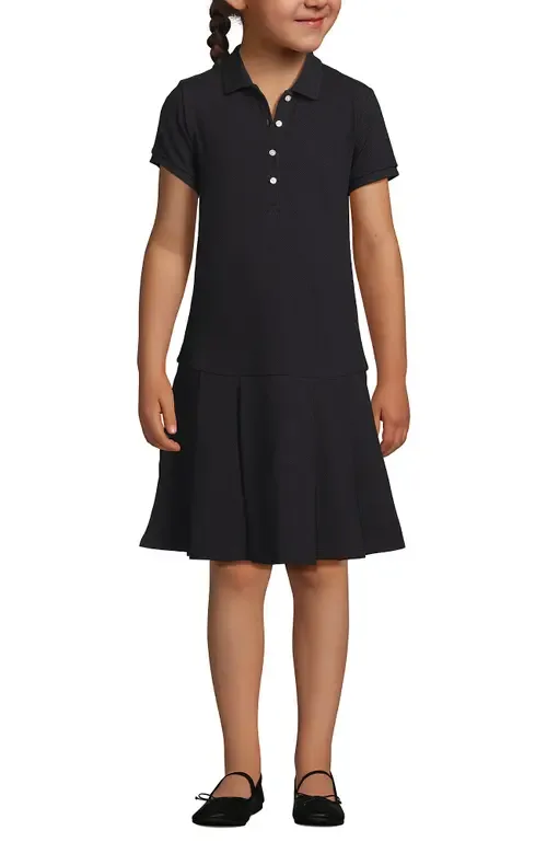 School Uniform Short Sleeve Mesh Pleated Polo Dress by Lands' End