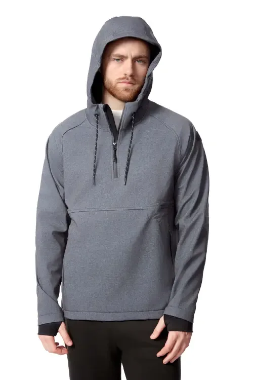 Vargas Water-Repellant Hooded Pullover Softshell by Alpine North