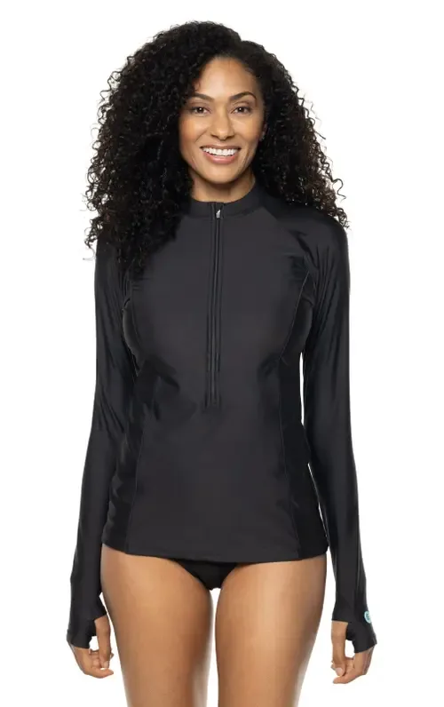Escalante Zip Rash Guard, UPF 50+ Sun Protection by Coolibar