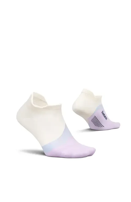 Elite Light Cushion No Show Tab Athletic Ankle Socks Sport Sock with Targeted Compression by Feetures