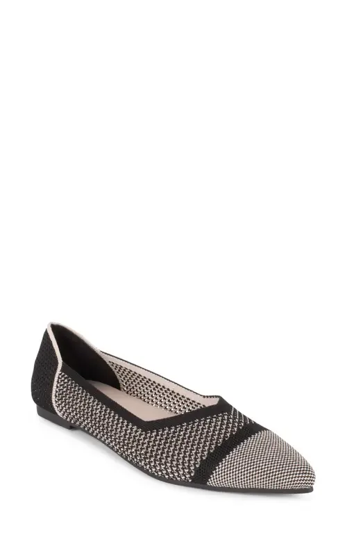 Antigua Knit Pointed Toe Flat