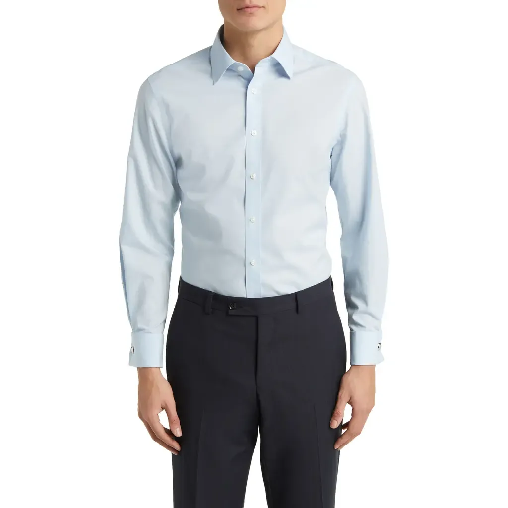 Non-Iron Poplin Shirt by Charles Tyrwhitt