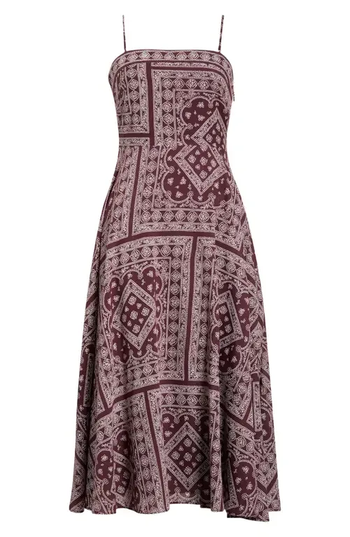 Kitt Bandana Print Cotton Blend Dress by Veronica Beard
