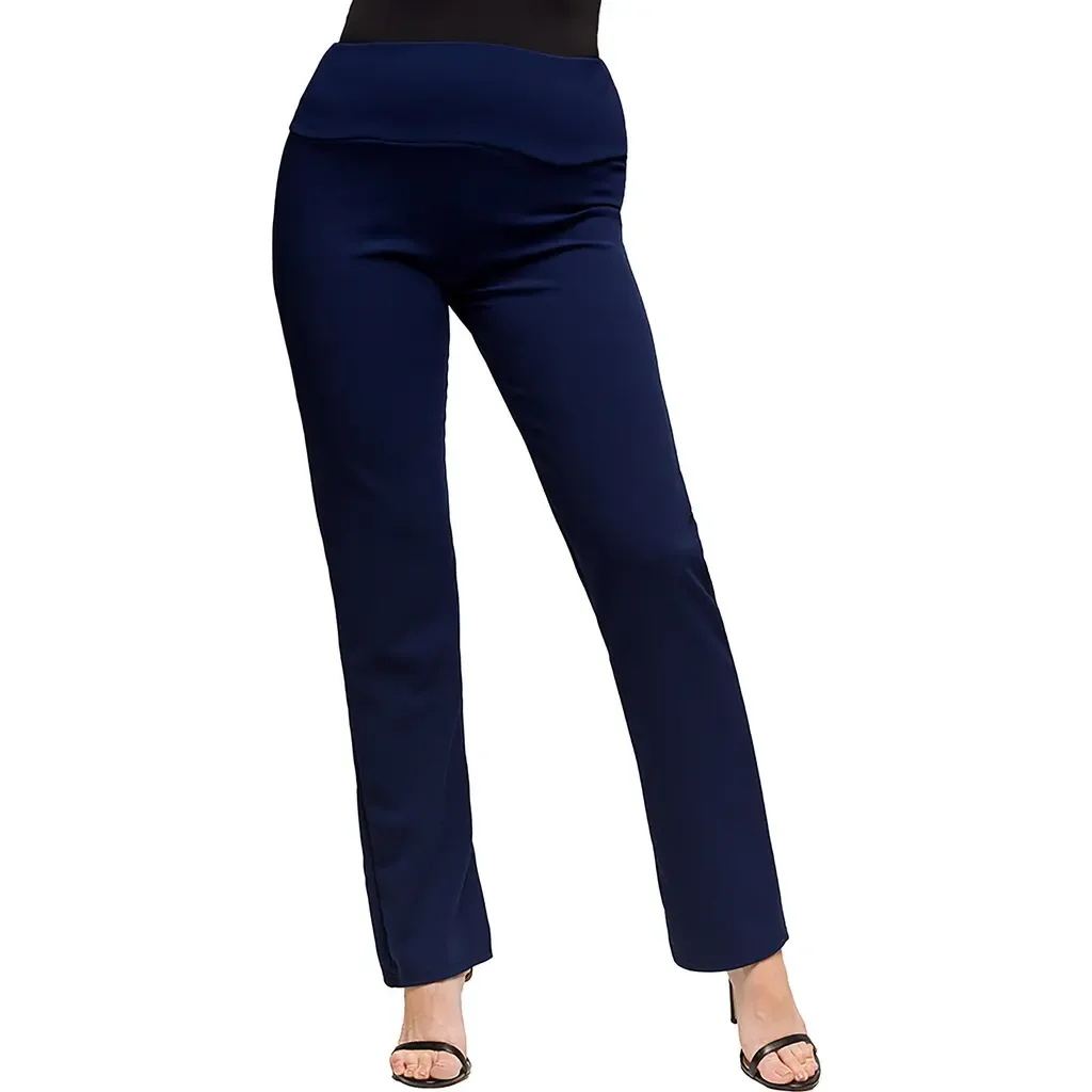 Maternity Stretch High Waist Dress Pants by 24seven Comfort Apparel