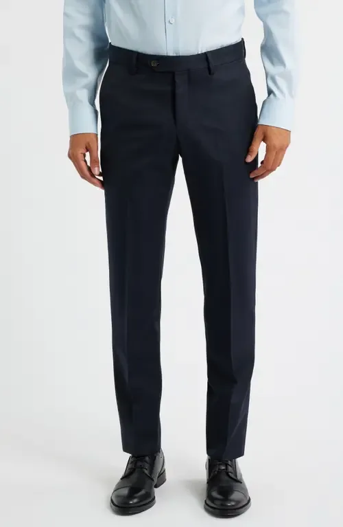 Flat Front Worsted Wool Gabardine Pants