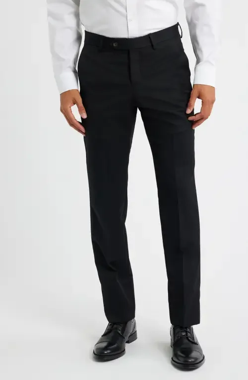 Flat Front Worsted Wool Gabardine Pants