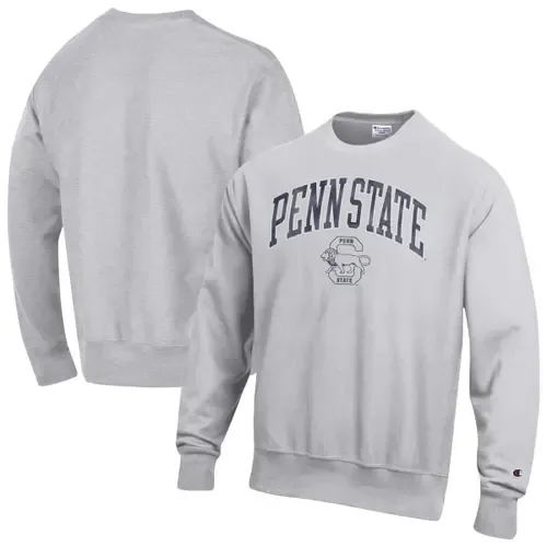 Champion Penn State Nittany Lions Distressed Arch Over Logo Reverse Weave Crew Neck Sweatshirt by Champion