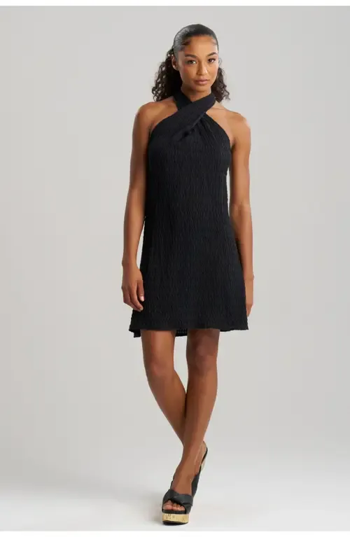 Waves Mini Cover-Up Halter Dress by Natori