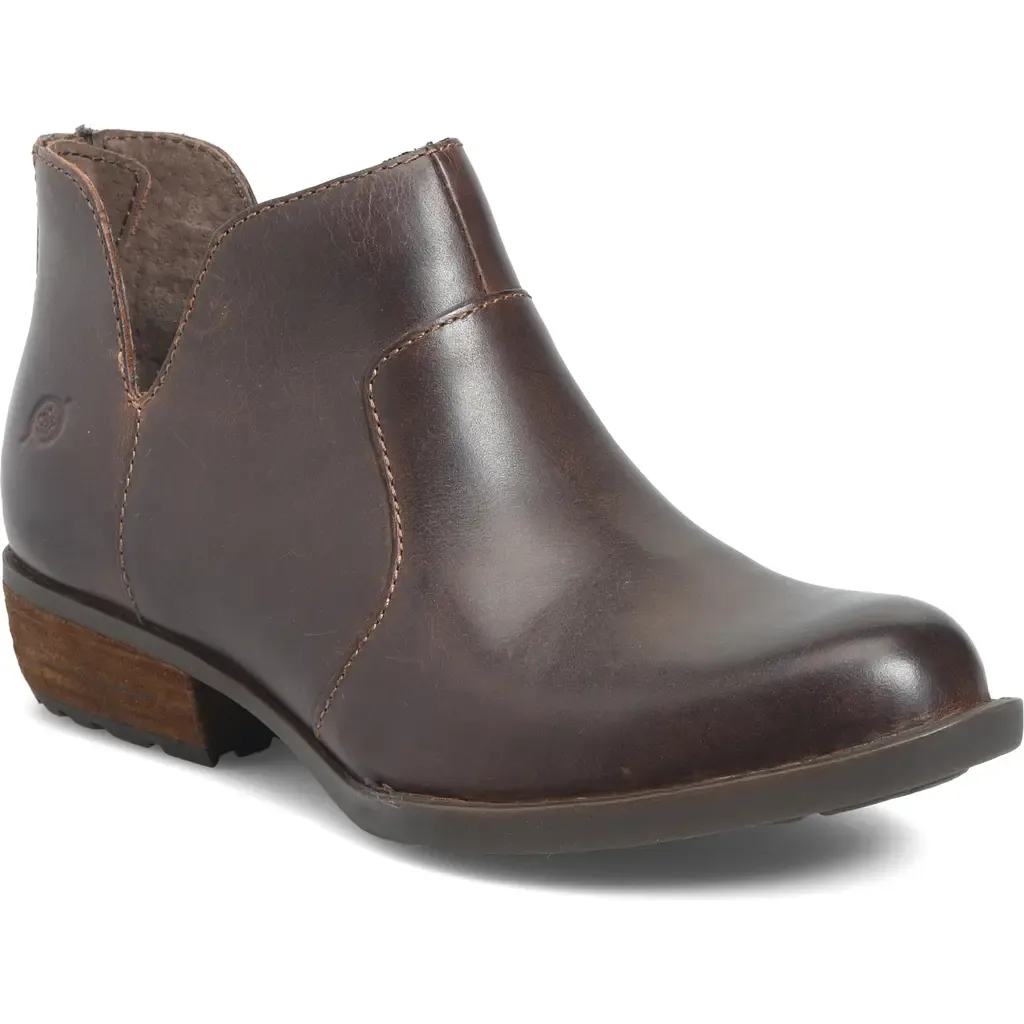 Kerri Bootie in Brown Leather by Børn