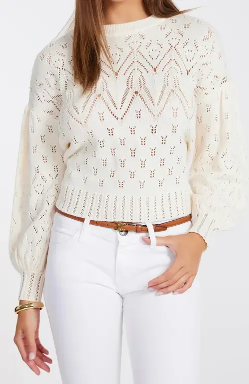 Favorite Pointelle Sweater by Bishop + Young