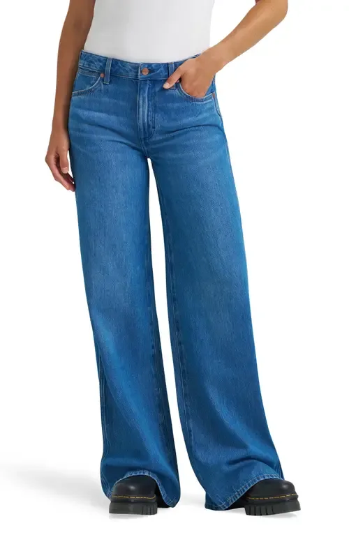 Worldwide Mid Rise Wide Leg Jeans by Wrangler