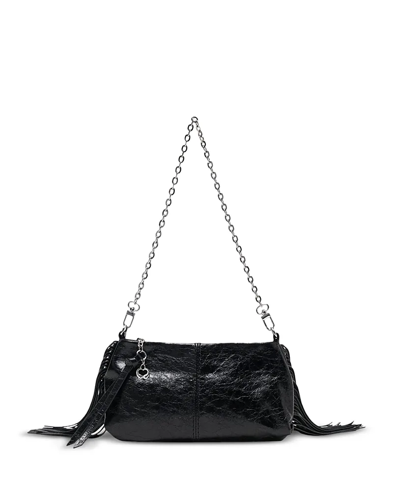 Miss M Patent Leather Pouch Bag by Maje