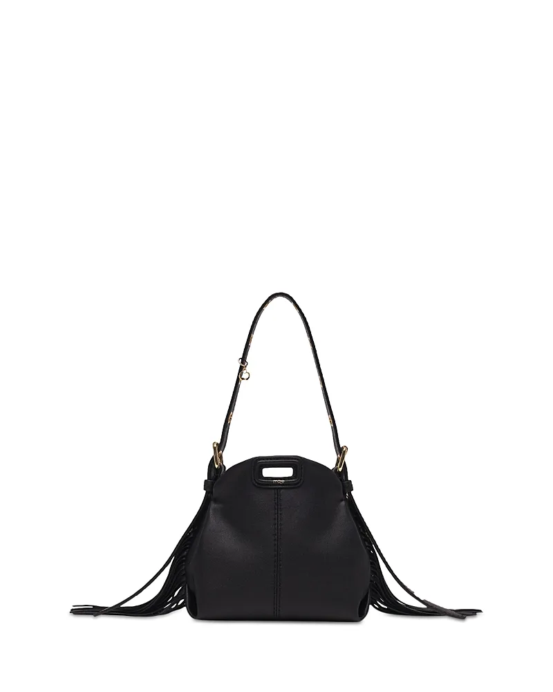 Miss M Micro Leather Shoulder Bag by Maje