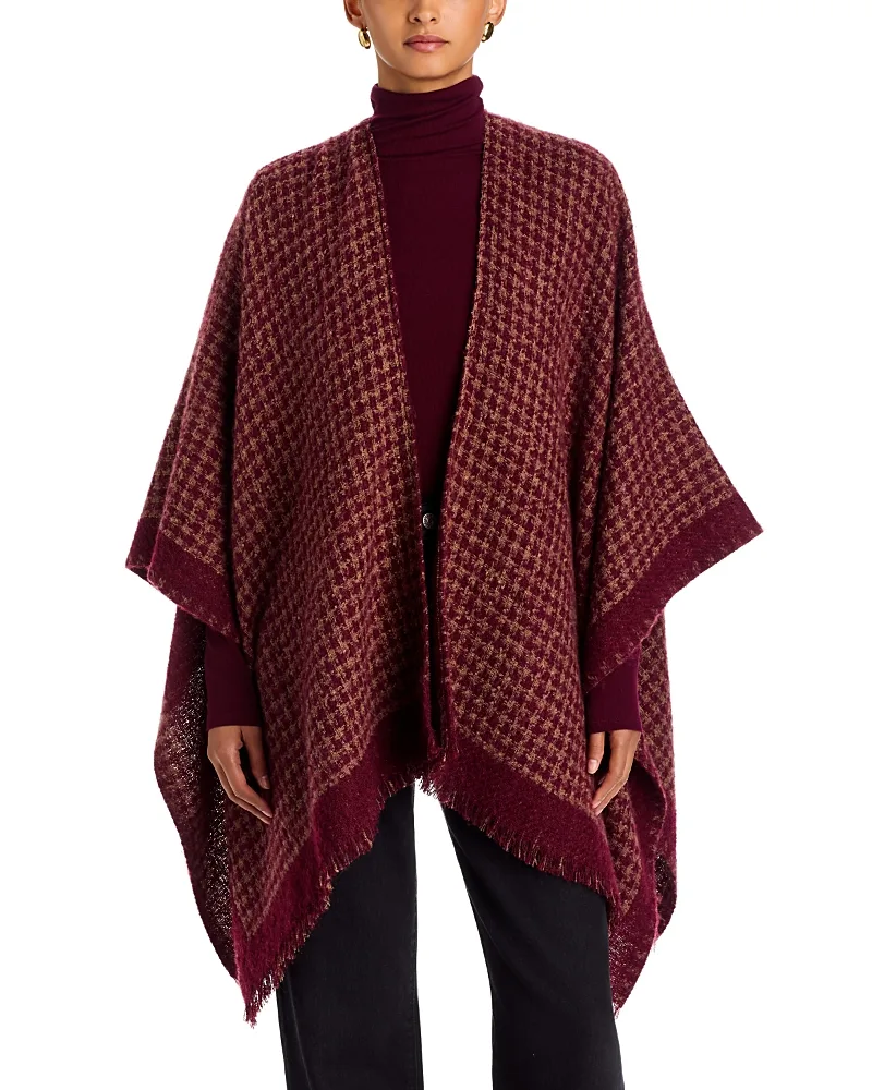 Houndstooth Ruana by AQUA