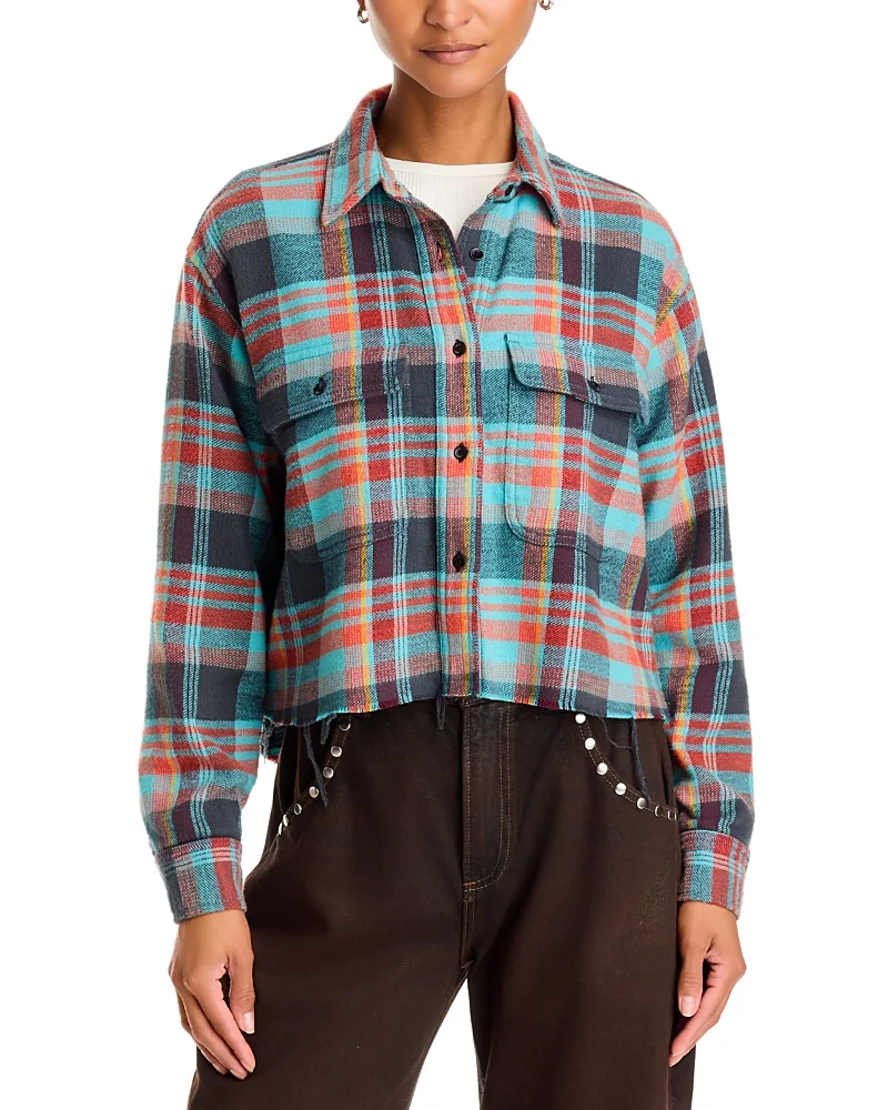 Crosby Cotton Plaid Shirt by Askk Ny