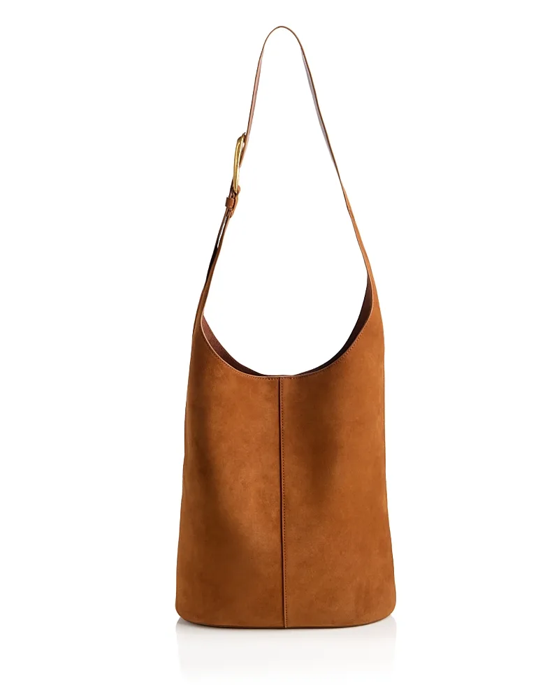 Large Loop Suede Shoulder Bag