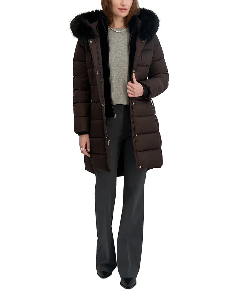 Dana Quilted Hooded Coat