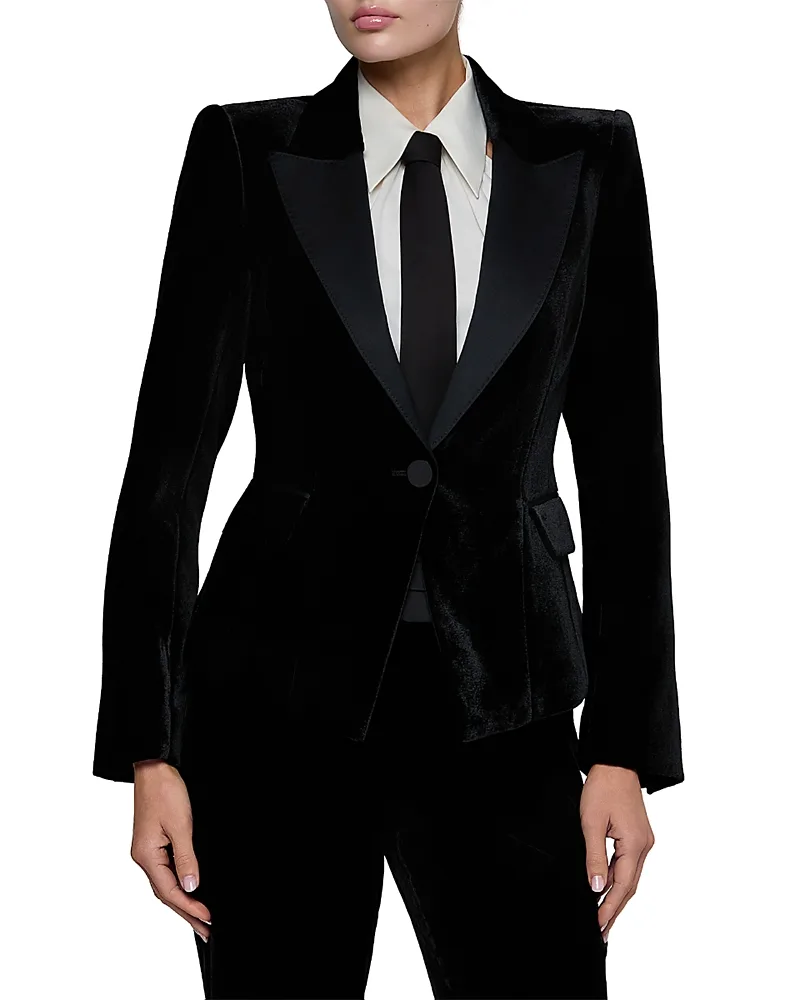 Philippa Velvet Tux Blazer by L'AGENCE
