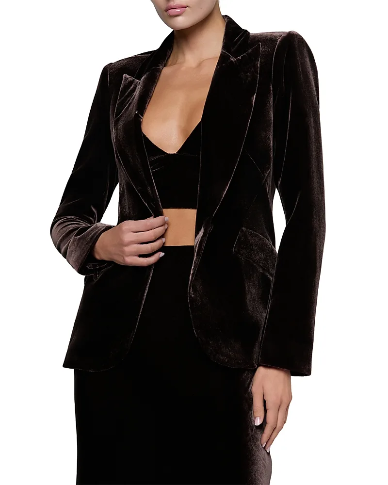 Chamberlain Velvet Blazer by L'AGENCE