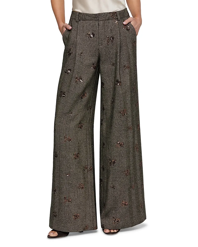 Allanah Embellished Wide Pants by L'AGENCE