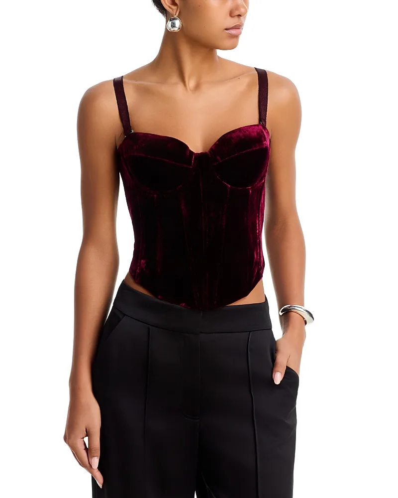 Ariana Velvet Corset by L'AGENCE