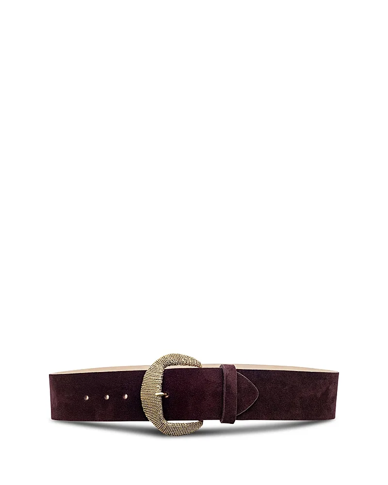 Roden Wide Suede Belt by L'AGENCE
