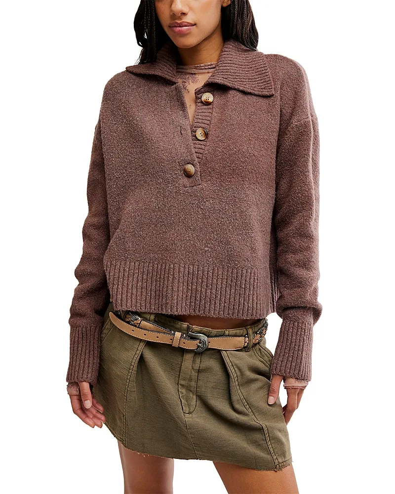 Trading Up Polo Sweater by Free People