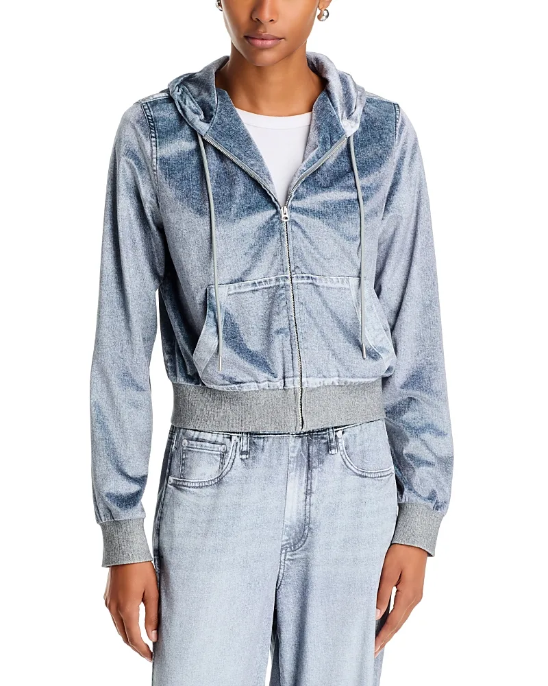 Rb Miramar Velvet Zip Hoodie