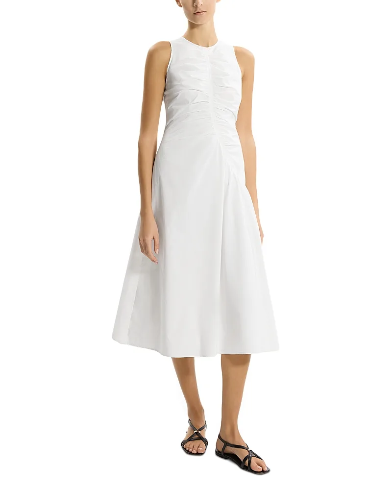 Ruched Sleeveless Dress