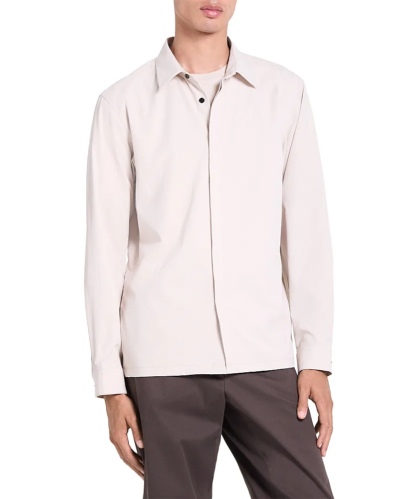 Poplin Point Collar Performance Shirt by Theory