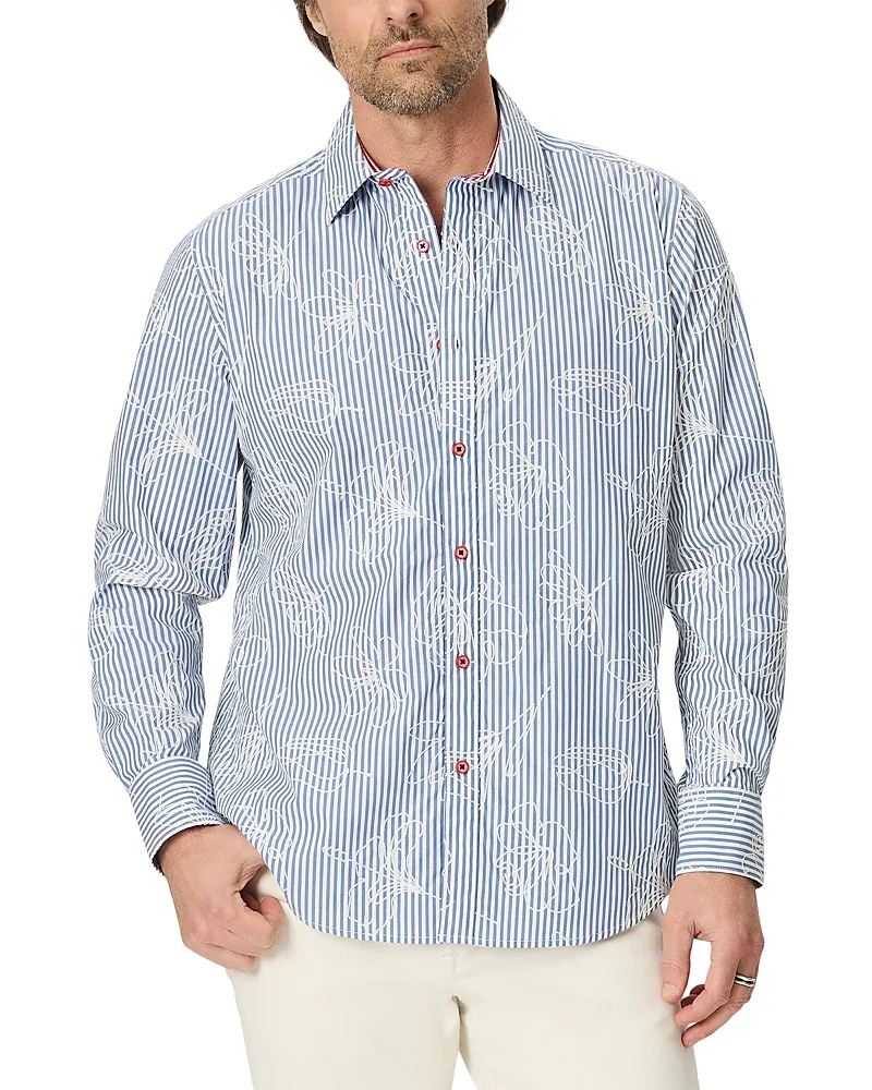 Darien Long Sleeve Cotton Stretch Shirt by Robert Graham