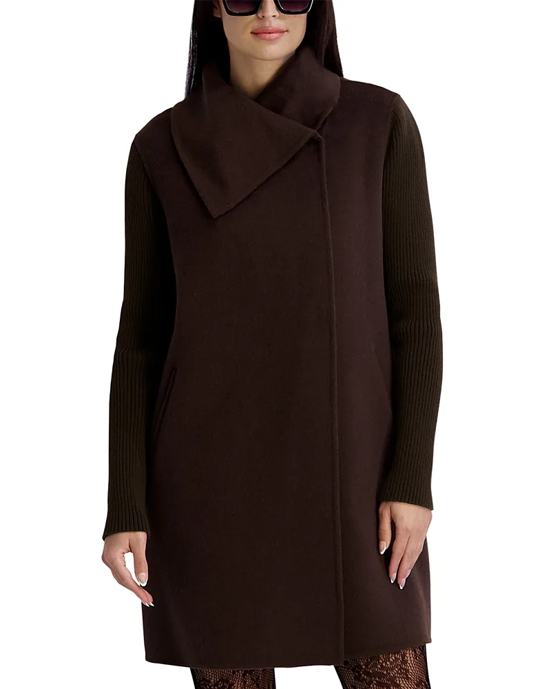 Envelope Collar Double Face Coat by Kenneth Cole