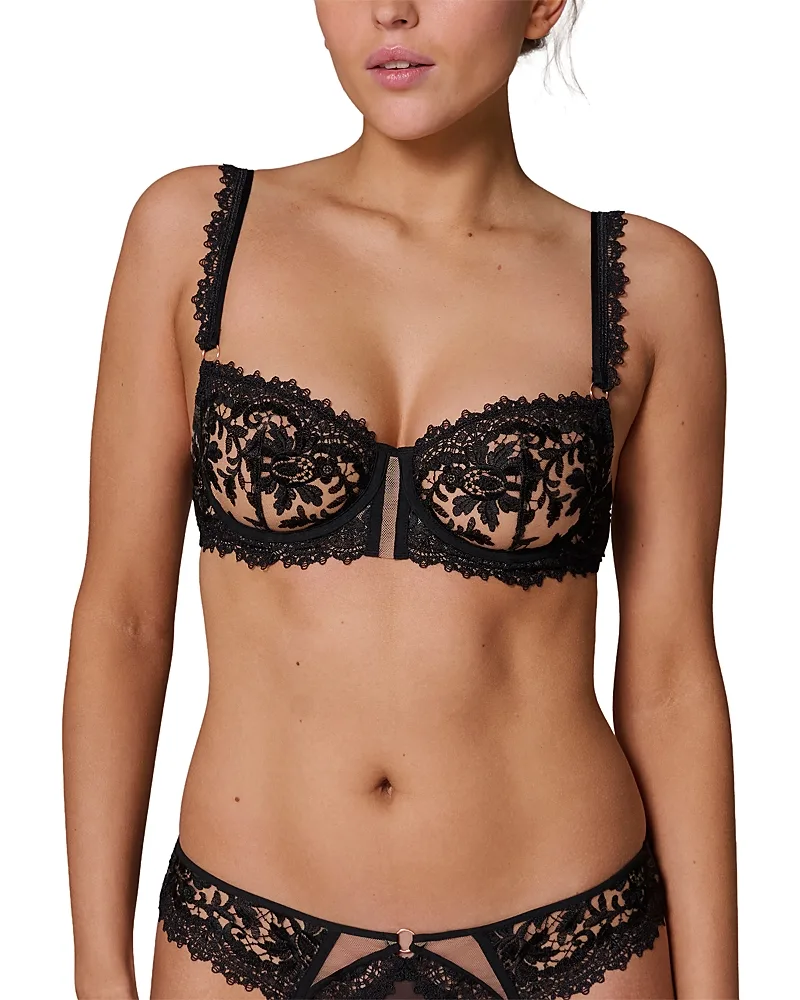 Fantasme Embroidered Demi Bra by Simone Perele