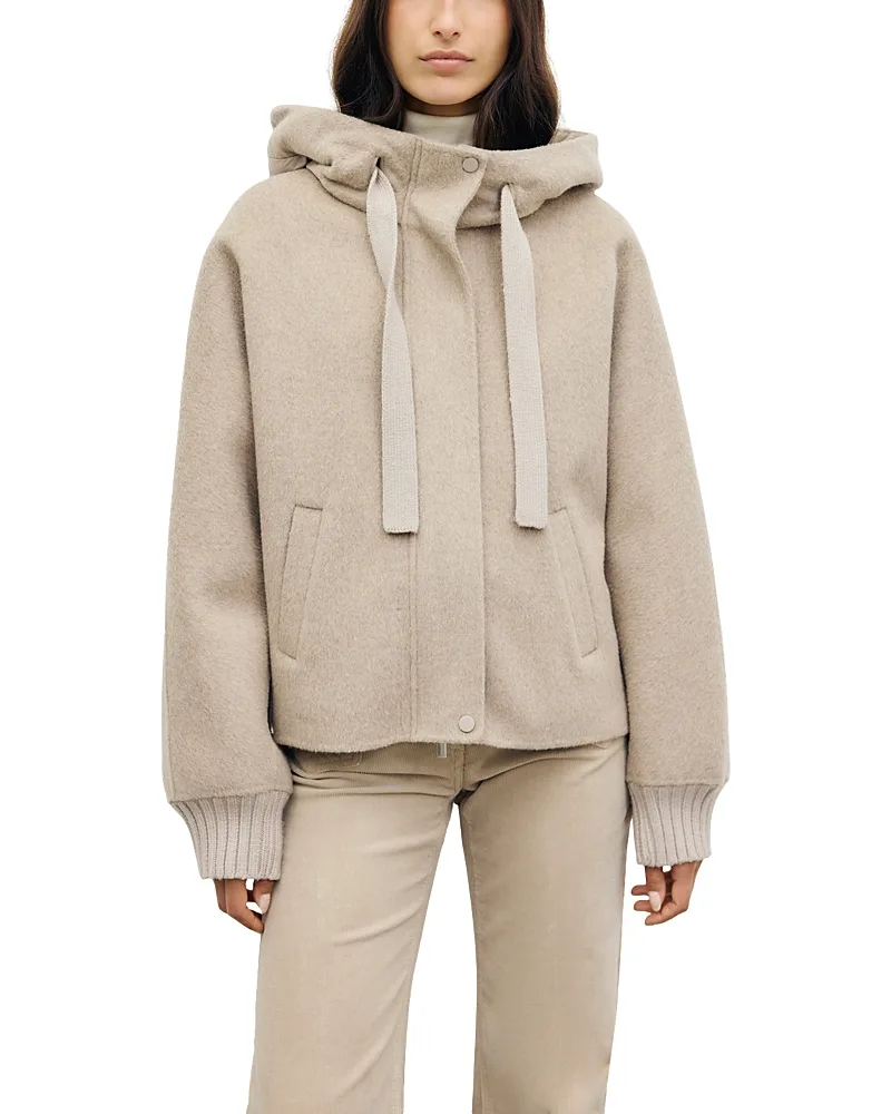 Anor Wool-Blend Hooded Coat by Gerard Darel