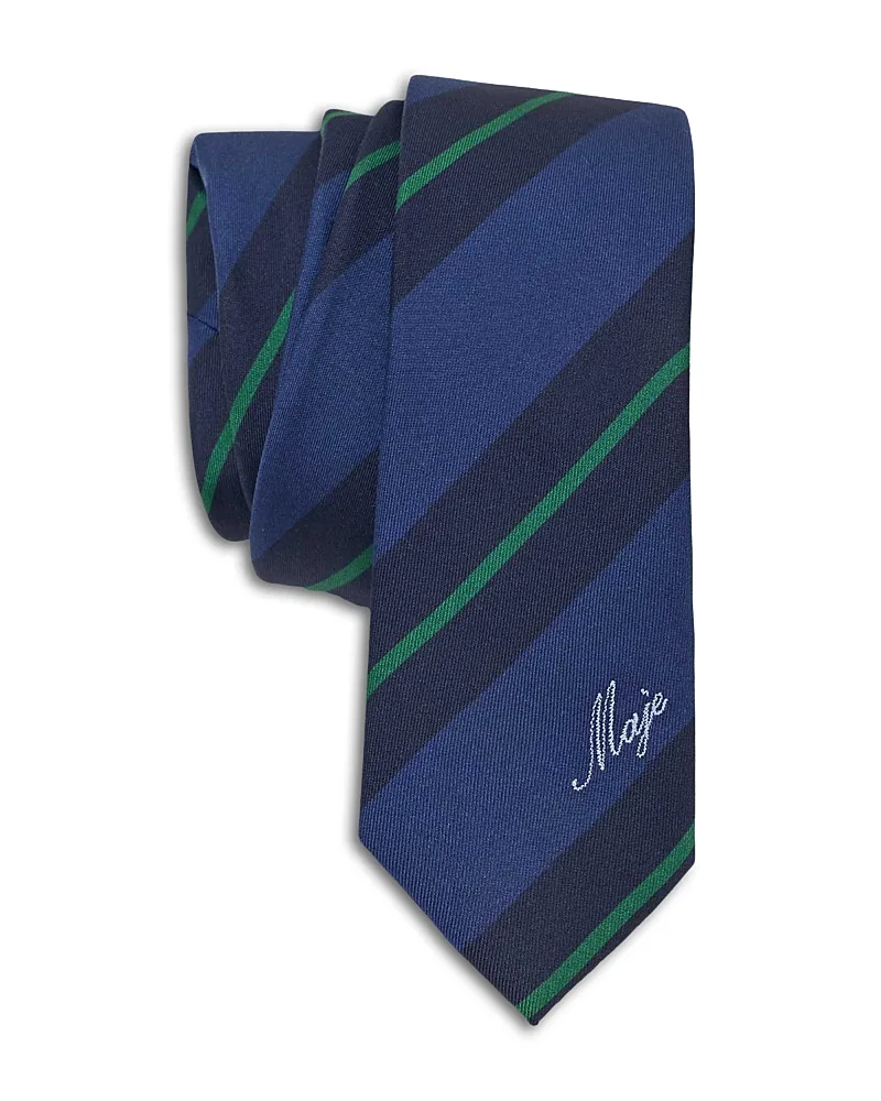 Heritage Silk Tie by Maje