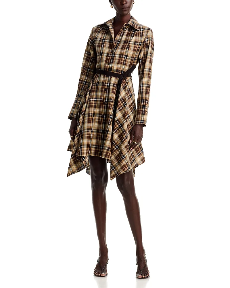 Asymmetric Midi Shirt Dress by Patou