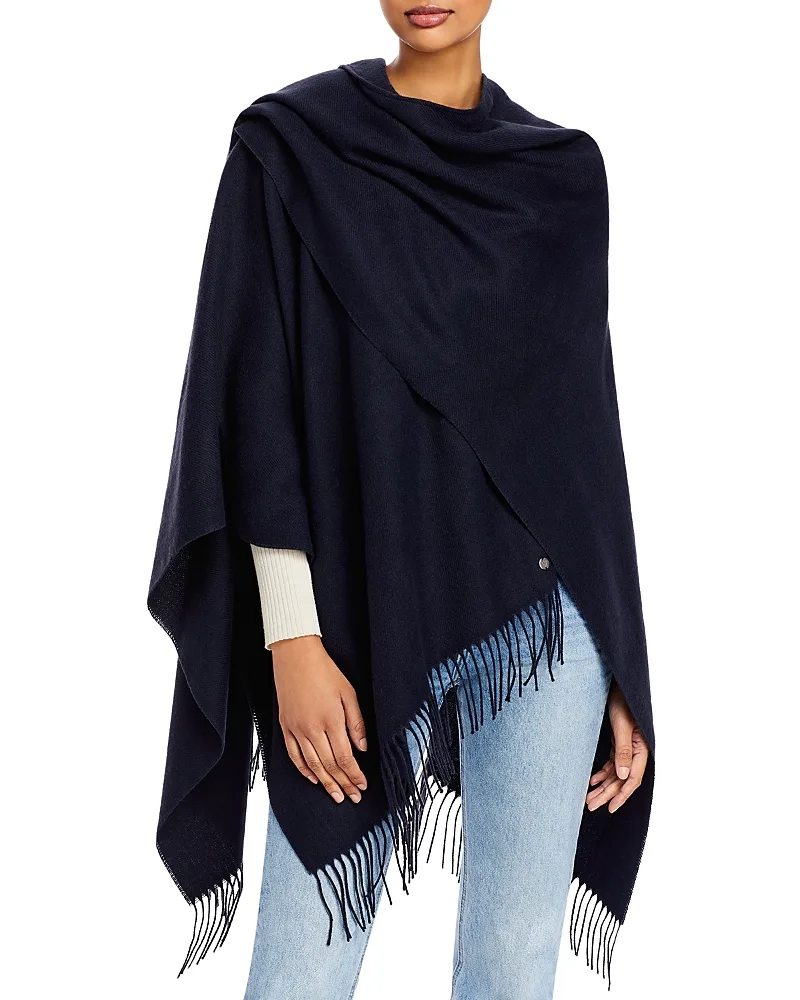 Fringe Trim Ruana by Fraas