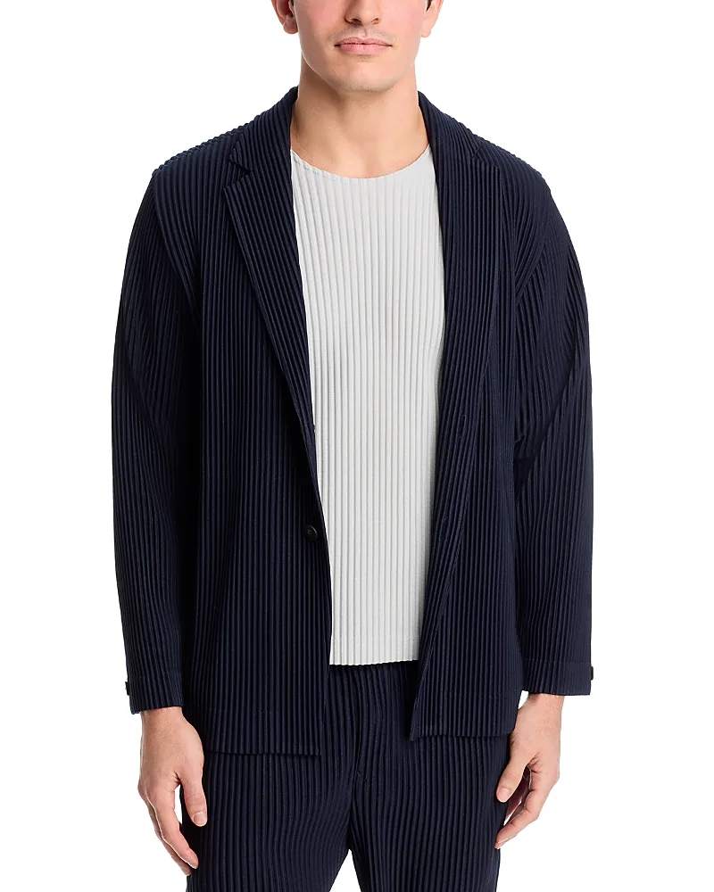 Basics Ribbed Blazer by Homme Plisse Issey Miyake